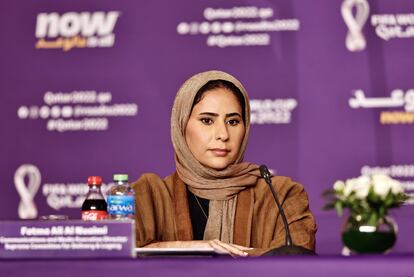 La directora ejecutiva de Comunicación del Comité Supremo para la Organización y el Legado, Fatma al Nuaimi, el 17 de octubre en Doha.