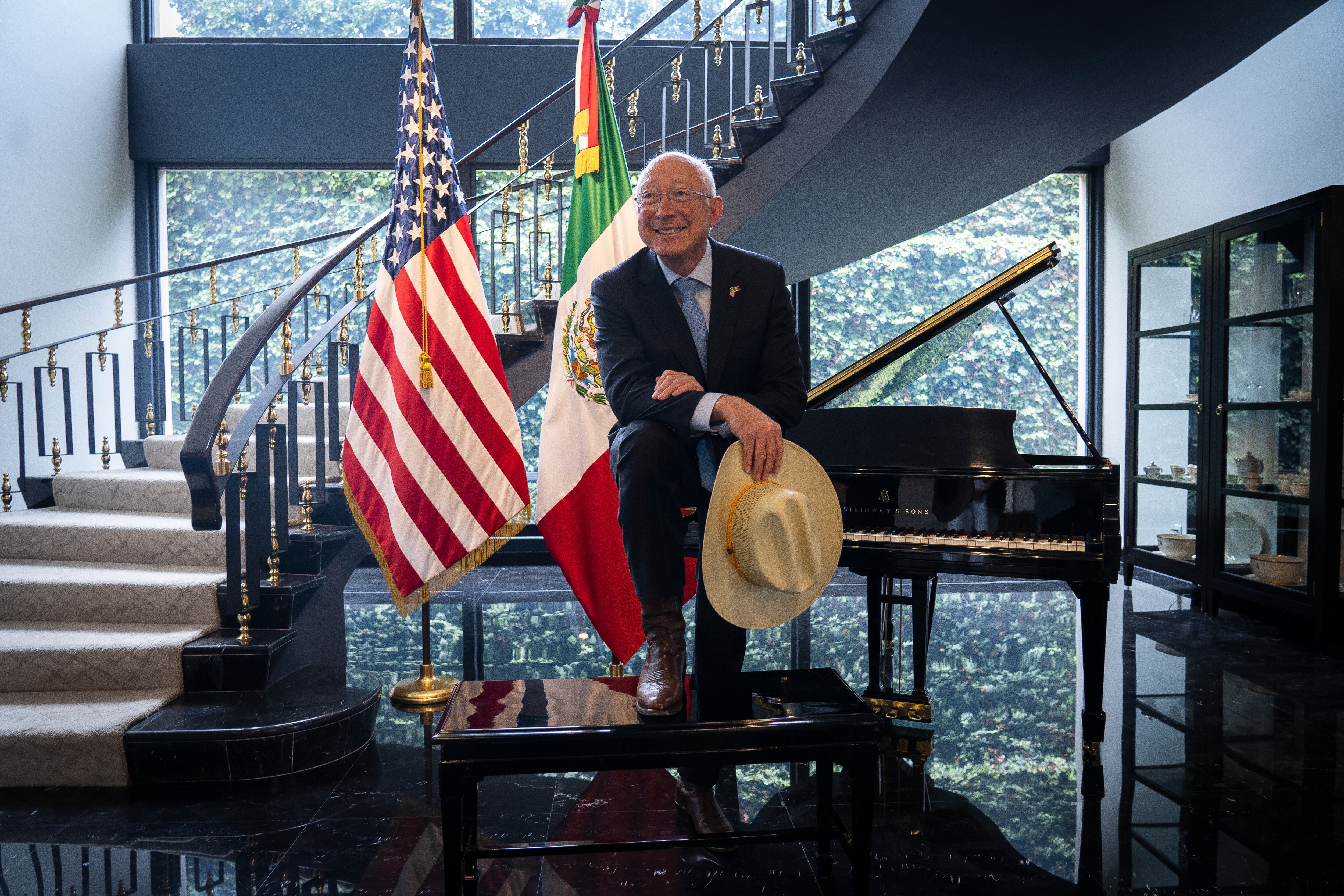 El embajador de EE UU en México, Ken Salazar, en Ciudad de México, en junio de 2022.