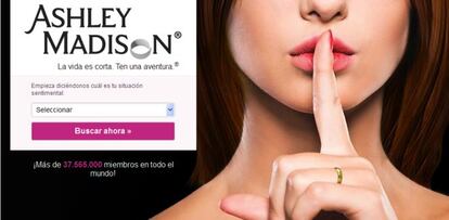 Web de Ashley Madison