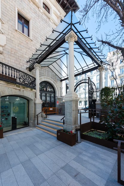 El patio del Colegio de Ingenieros de Caminos, Canales y Puertos, en Madrid.