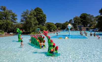 Piscina infantil en el complejo al aire libre de Flevoparkbad, en Ámsterdam.