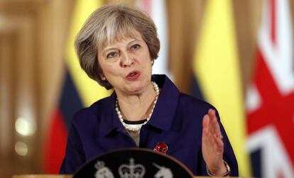 La primera ministra britànica, Theresa May.