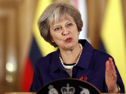 La primera ministra britànica, Theresa May.