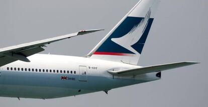Imagen de archivo de un avión de Cathay Pacific Airlines.