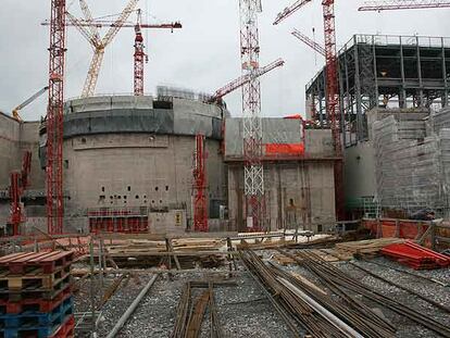 La central nuclear en construcción en la isla de Olkiluoto (Finlandia).