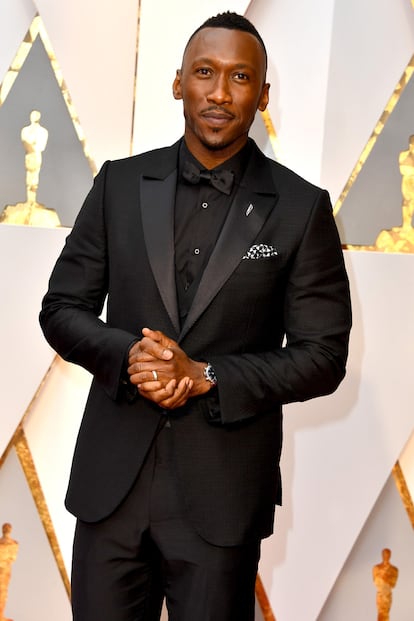 Mahershala Al, que se hizo con el Oscar al mejor actor secundario por Moonlight.