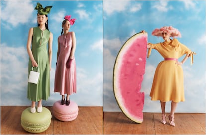 Daniel Fletcher propone para Ascot añadir color y accesorios atrevidos a la vestimenta para lograr el máximo impacto. En la imagen, dos opciones de estilo de la línea 'Best of British'.