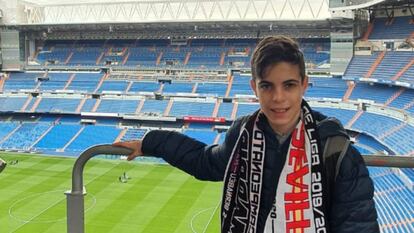 Ariel Eisenhammer en una visita reciente al estadio Santiago Bernabéu.