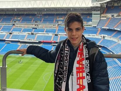 Ariel Eisenhammer en una visita reciente al estadio Santiago Bernabéu.