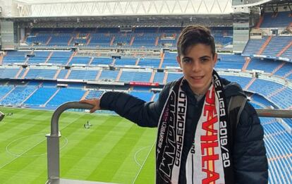 Ariel Eisenhammer en una visita reciente al estadio Santiago Bernabéu.