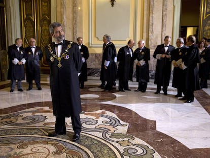 El presidente del Tribunal Supremo y del Consejo General del Poder Judicial (CGPJ), Carlos Lesmes.