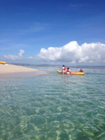 Islote de Areoso en la ría de Arousa.
