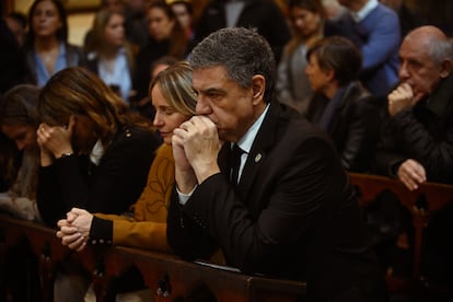 Jorge Macri, jefe de Gobierno de la Ciudad de Buenos Aires, fue uno de los asistentes a la misa de esta mañana en Buenos Aires. 