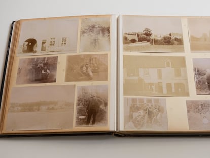 Álbum antiguo de fotos adquirido por Paco Gómez en el Rastro