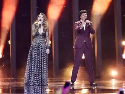 Amaia y Alfred, durante su actuación en el festival.