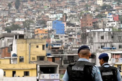 UPP police officers at the Rocinha ‘favela.’