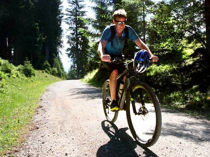 Ruta MTB hacia Hungerbug, Innsbruck.