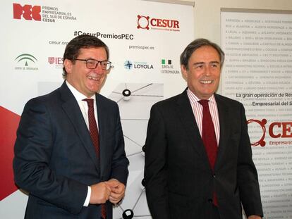 Fernando Seco, vicepresidente ejecutivo de Cesur, y Ricardo Pumar, presidente de Cesur.
