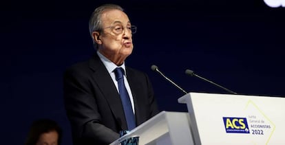  Florentino Pérez, presidente de ACS, en mayo pasado en la junta de accionistas.