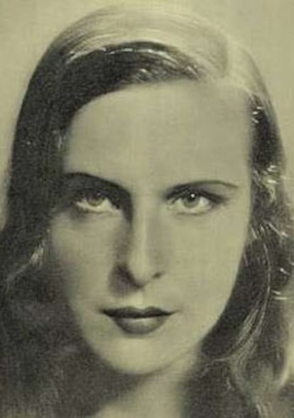 Riefenstahl, en una imagen de su primera película <i>La luz azul</i>.