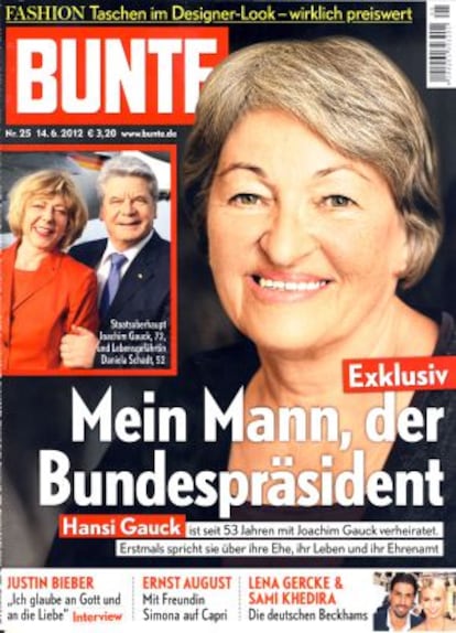 Portada de la revista 'Bunte'.