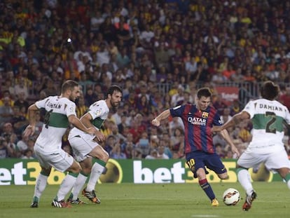 Messi marca ante el Elche.