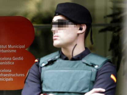 La Guardia Civil registra la sede de Bimsa.