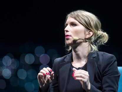 Chelsea Manning en un acto en Montreal (Canadá) en 2018.