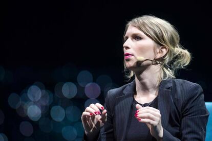 Chelsea Manning en un acto en Montreal (Canadá) en 2018.