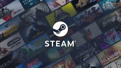 Logo Steam con fondo