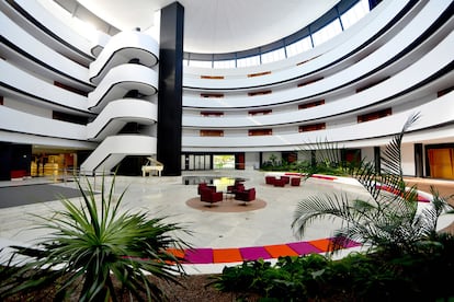 Interior del Sevilla International Conference Center, donde tendrá lugar el Congreso de la red Fast-Track Cities (FTC).