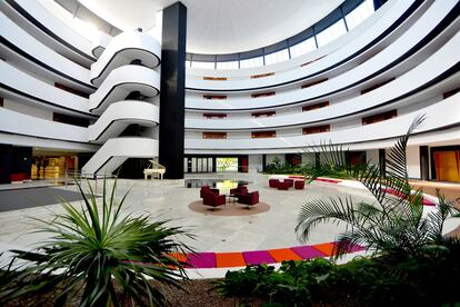 Interior del Sevilla International Conference Center, donde tendrá lugar el Congreso de la red Fast-Track Cities (FTC).