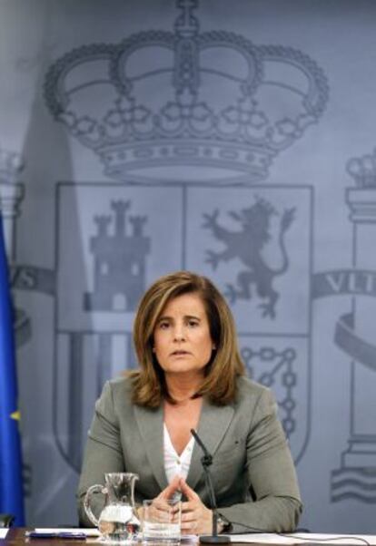 La ministra de Empleo, Fátima Báñez. 