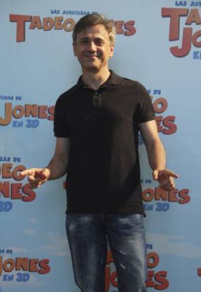 José Mota hoy durante la presentación de la película "Las aventuras de Tadeo Jones".