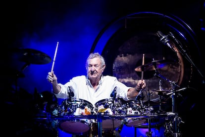 Nick Mason con el grupo Saucerful of Secrets durante Rock In Roma en el Auditorium Parco della Musica, en 2019.