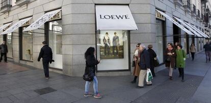 Tienda de Loewe en la calle Serrano de Madrid