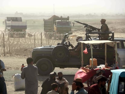 La frontera entre Pakistán y Afganistán, cerrada después de la toma de control del lado afgano por parte de los talibanes, el 9 de agosto.