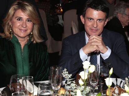 Manuel Valls y su pareja, Susana Gallardo, en los Premios Nadal.