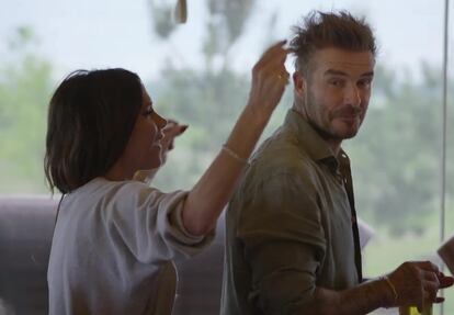 Los Beckham, en un momento de la miniserie.