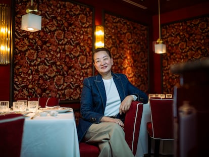 María Li Bao, la semana pasada, en la sala del restaurante Bao Li, en Madrid.