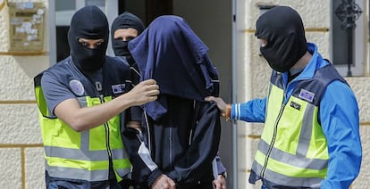 Detención de un presunto yihadista el pasado mes de marzo.