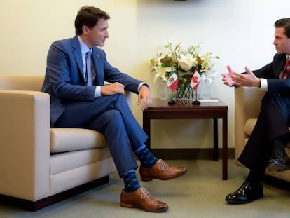 Trudeau y Peña Nieto, la semana pasada en Nueva York.