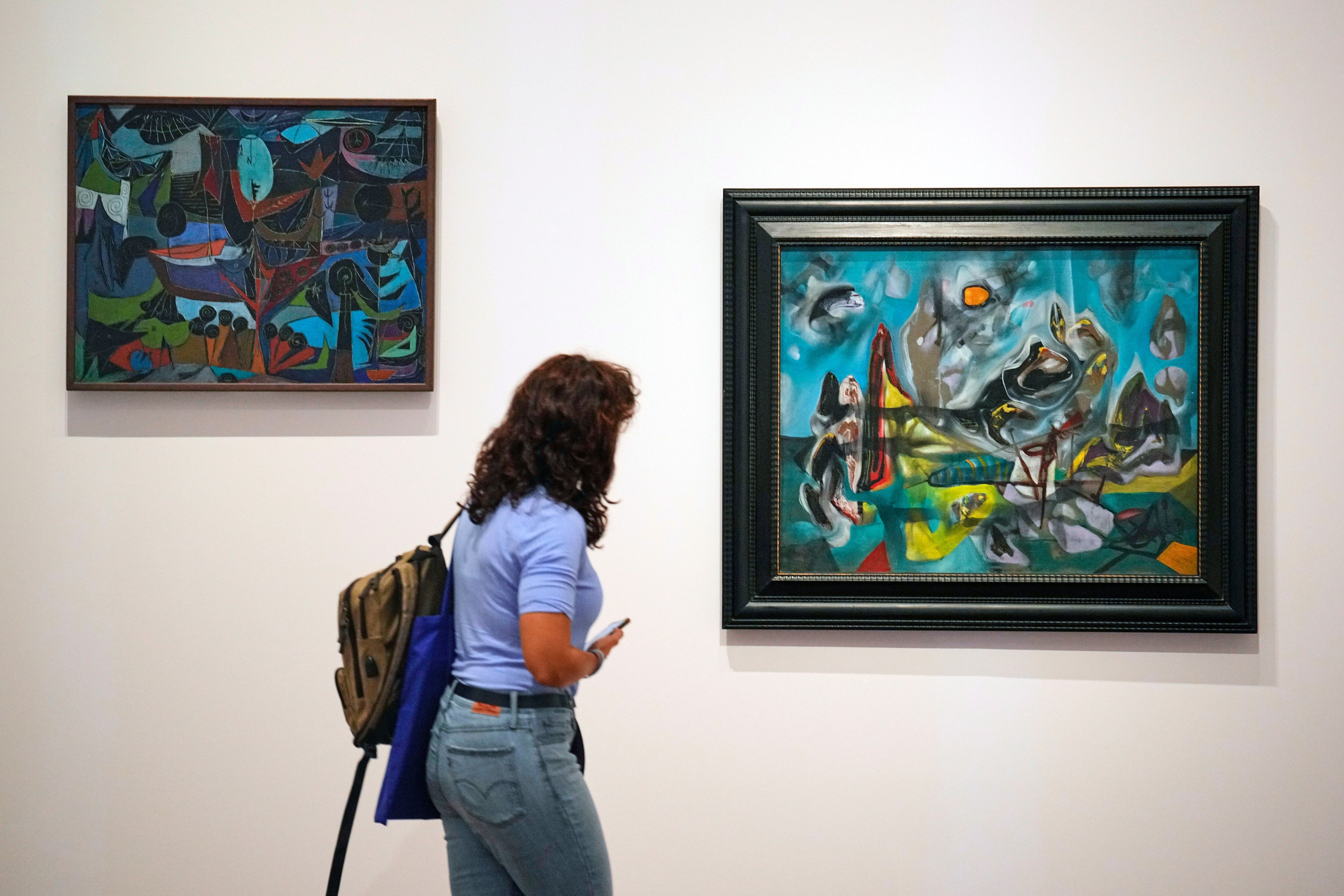 Varias de las obras de la muestra.