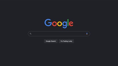 Google en modo oscuro