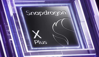 Imagen con fondo del nuevo procesador Snapdragon X Plus de Qualcomm