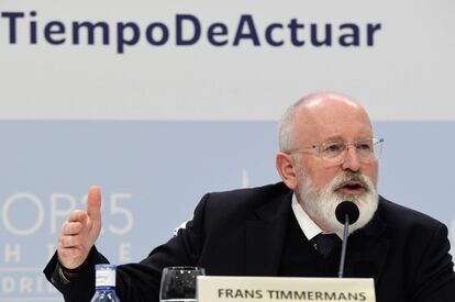 El vicepresidente de la Comisión Europea para el Pacto Verde, Frans Timmermans.