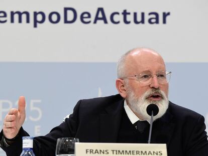 El vicepresidente de la Comisión Europea para el Pacto Verde, Frans Timmermans.