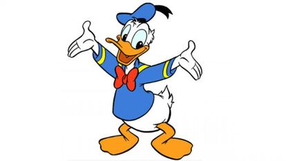 Dibujo del Pato Donald.