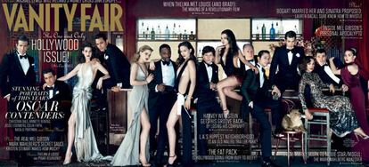 Desplegable de la portada de la revista <i>Vanity Fair</i>.