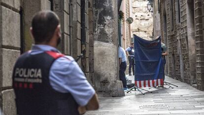 Els Mossos han tancat la zona.